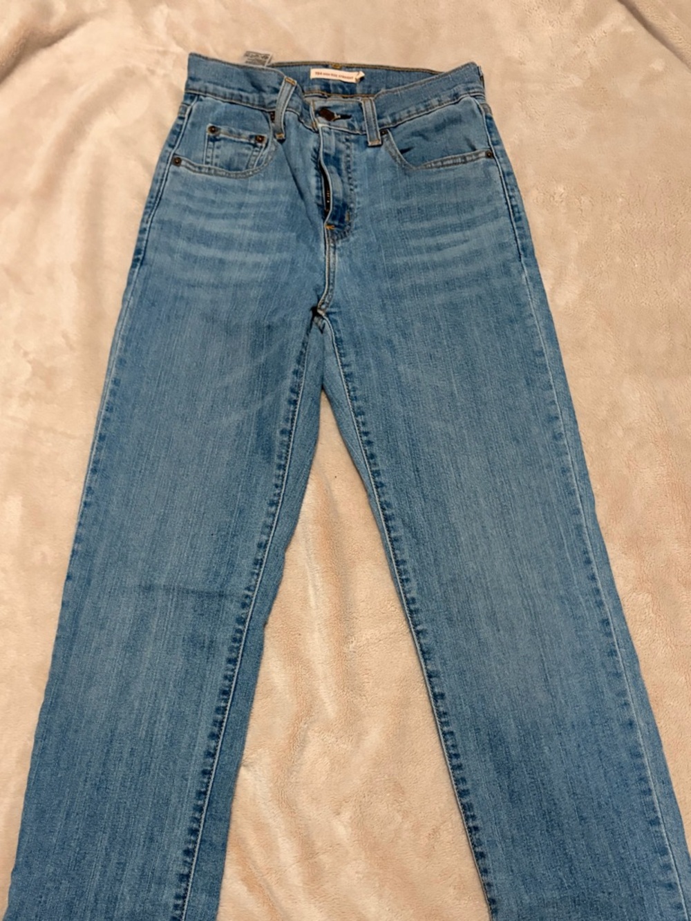 Classic High-Rise Straight Leg Women's Levi’s Jeans - Light Blue